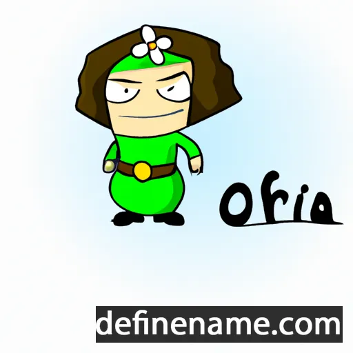 cartoon of the name Orifija