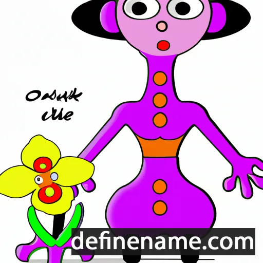 cartoon of the name Orkide