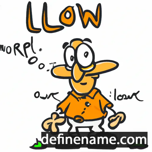 cartoon of the name Orlaw