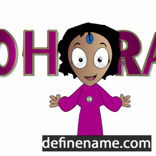 cartoon of the name Ornah