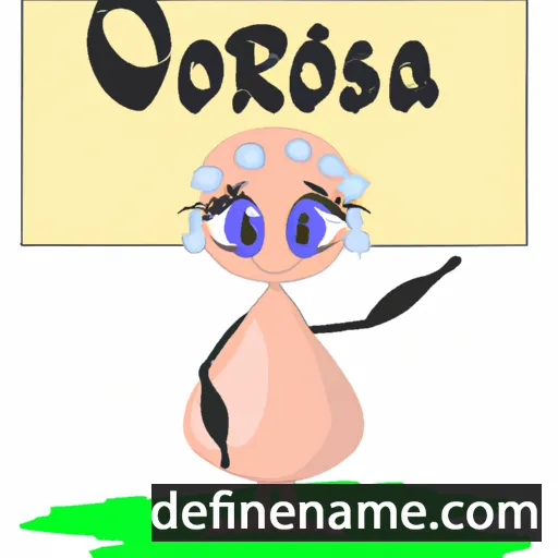 cartoon of the name Orosia