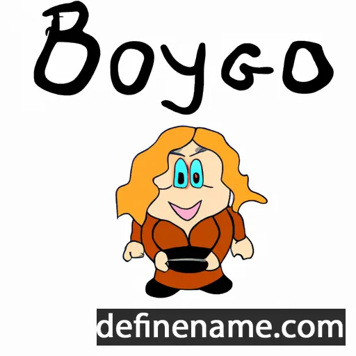 cartoon of the name Øybjørg