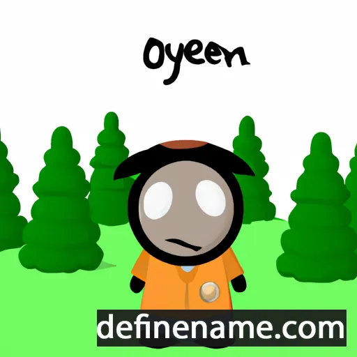 cartoon of the name Øyen