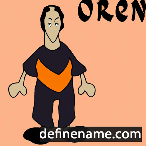 cartoon of the name Orren