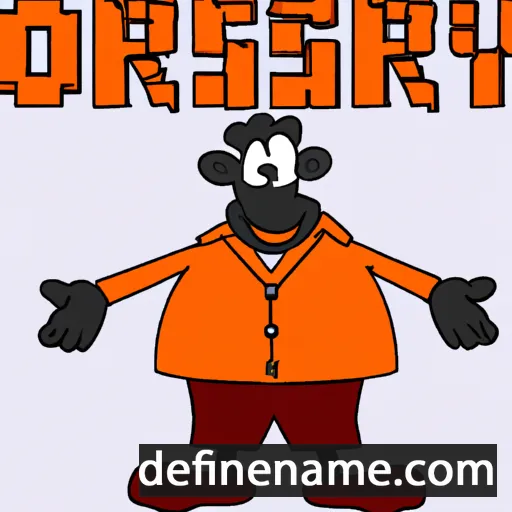 cartoon of the name Orsrey