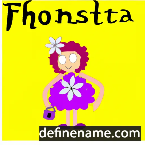 cartoon of the name Ortensia