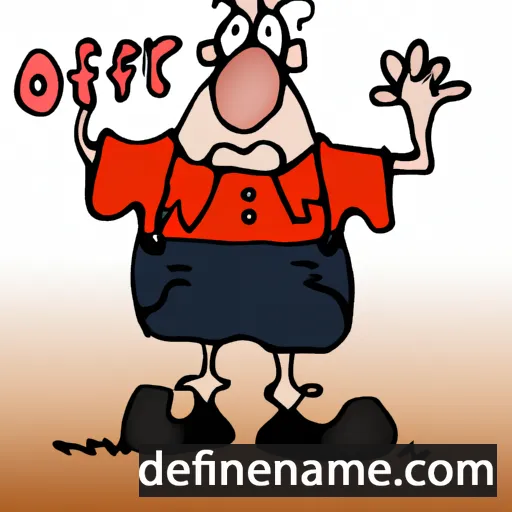 cartoon of the name Ortolf