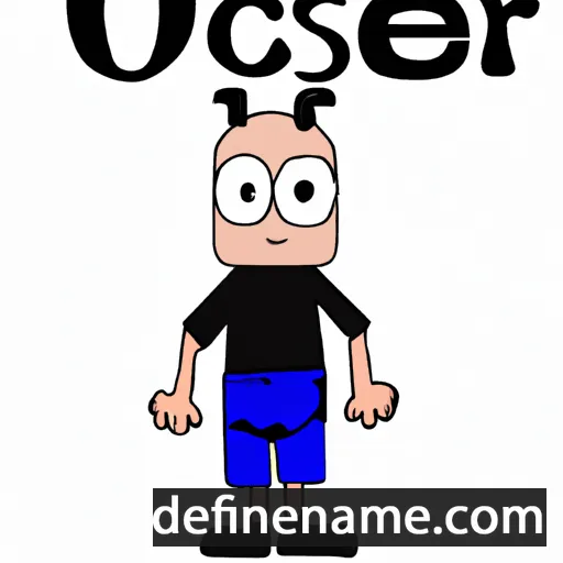 cartoon of the name Oscer