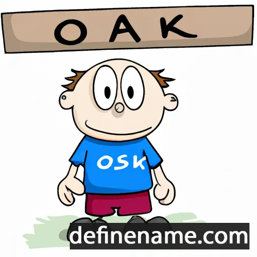 cartoon of the name Osckar