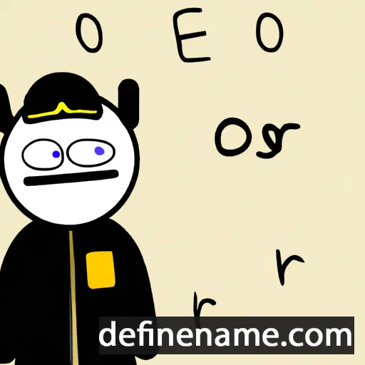 cartoon of the name Oseri