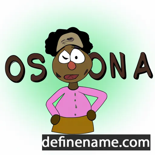 cartoon of the name Ossana