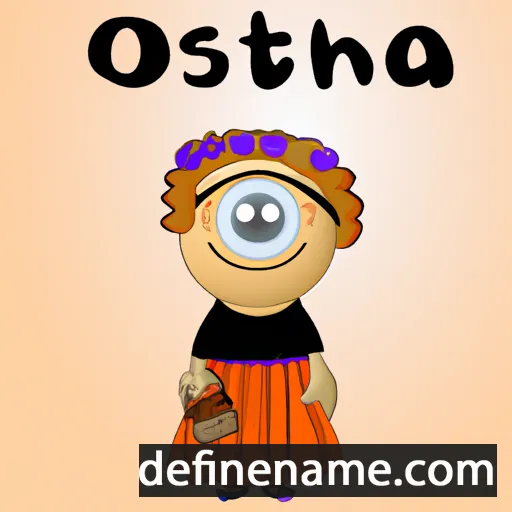 cartoon of the name Ostosia