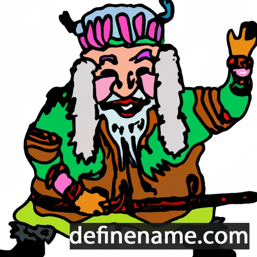 cartoon of the name Otgonsaikhan