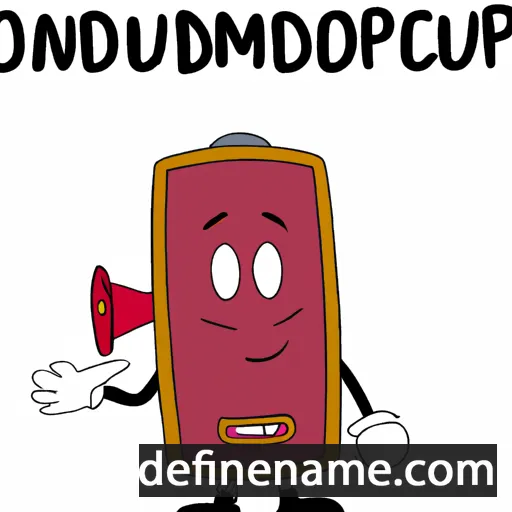 cartoon of the name Oudomphone