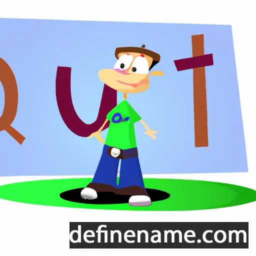 cartoon of the name Outi