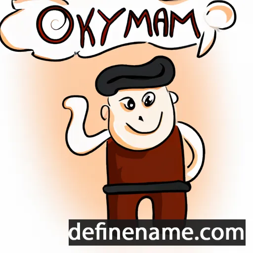 cartoon of the name Oykaram