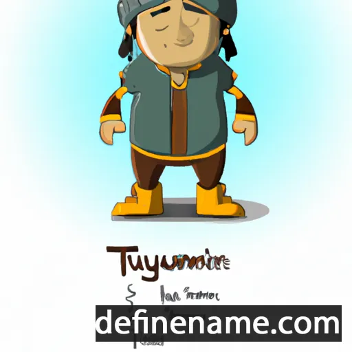 cartoon of the name Oyuuntamir