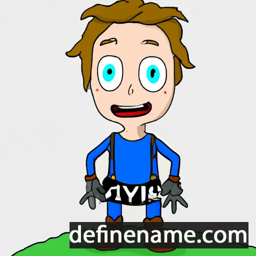 cartoon of the name Oyvindur