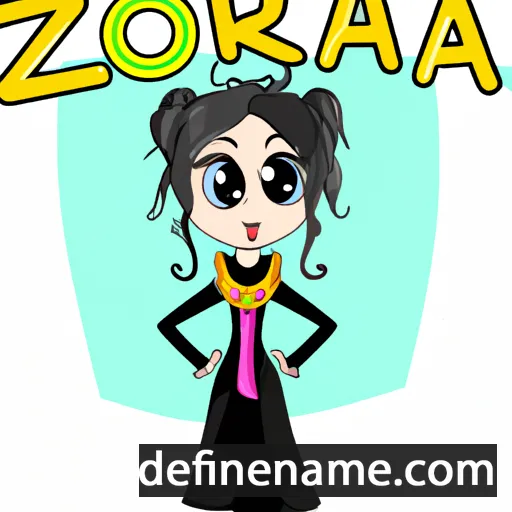 cartoon of the name Ozara