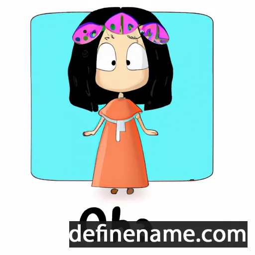 cartoon of the name Ozha