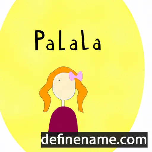 cartoon of the name Pålina