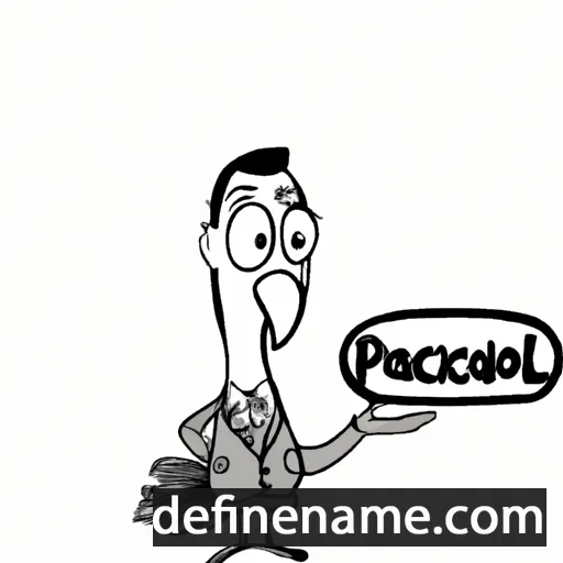 cartoon of the name Palcock