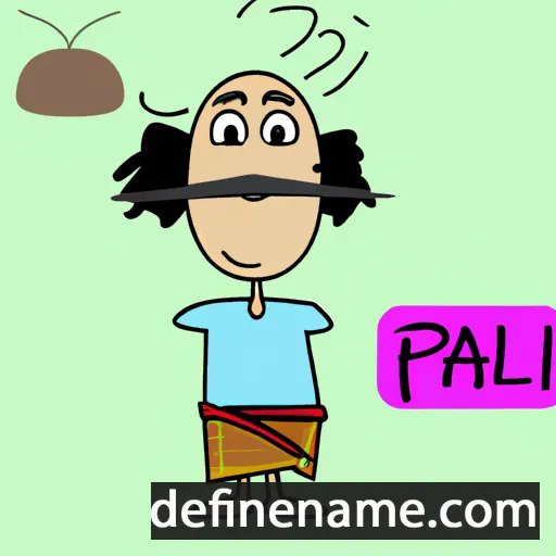 cartoon of the name Pali