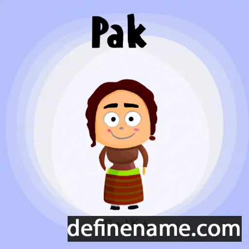 cartoon of the name Palika