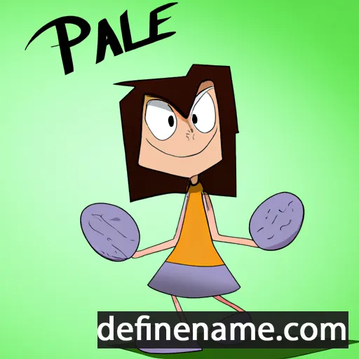 cartoon of the name Pallène