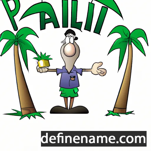 cartoon of the name Palmi