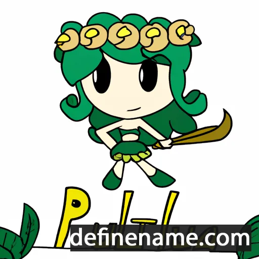 cartoon of the name Palutena