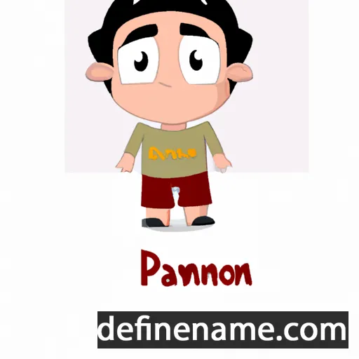 cartoon of the name Pamoun