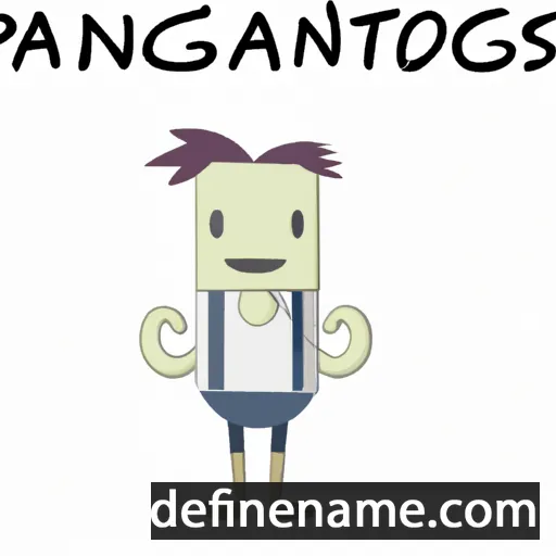 cartoon of the name Panagiotes