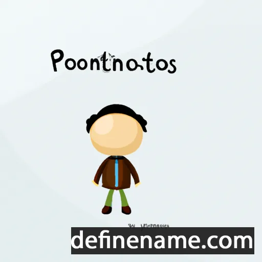 cartoon of the name Panajiotis