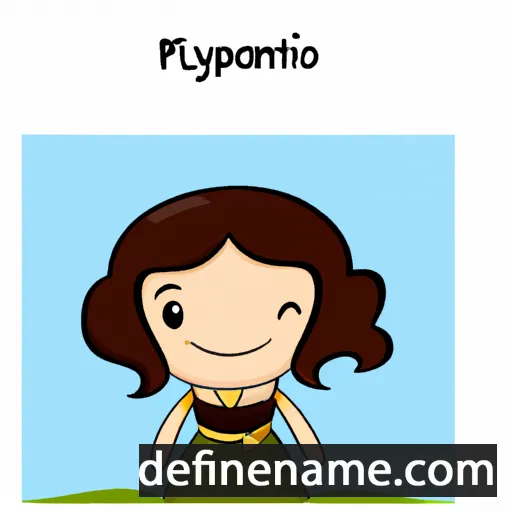 cartoon of the name Panayiota