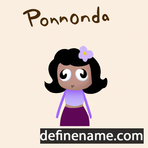 cartoon of the name Pandorea