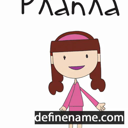 cartoon of the name Pania