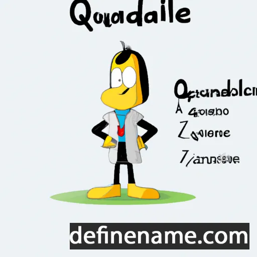 cartoon of the name Quandale