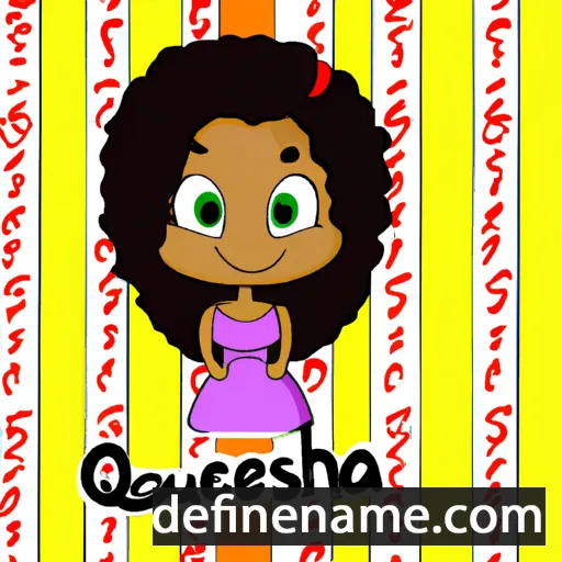 cartoon of the name Quanesha