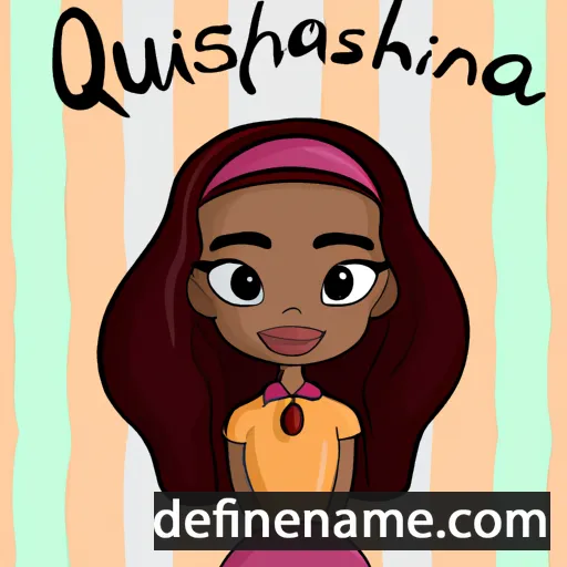 cartoon of the name Quanisha