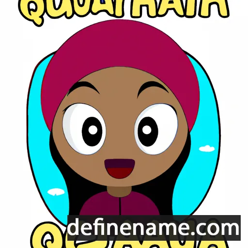 cartoon of the name Quaniyah