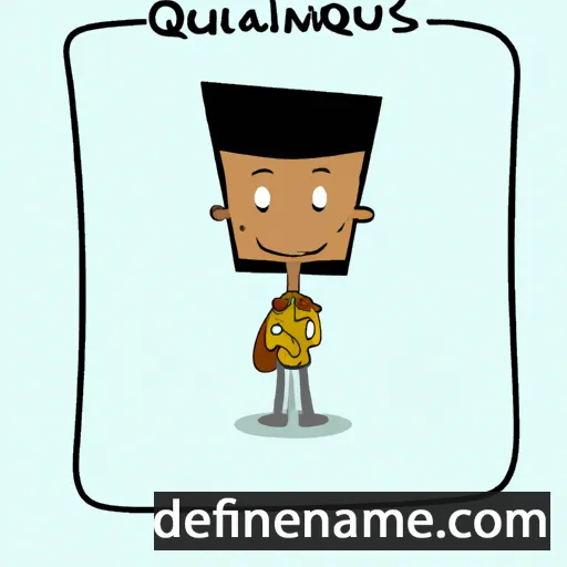 cartoon of the name Quantavious