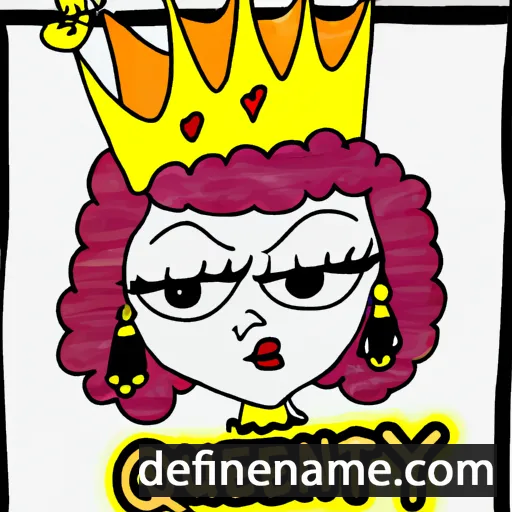 cartoon of the name Queeny