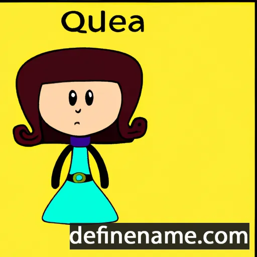 cartoon of the name Quella