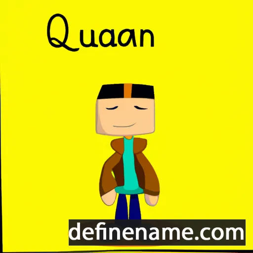 cartoon of the name Quenan