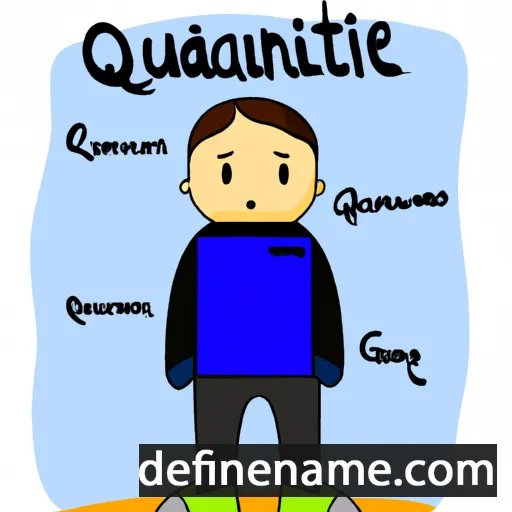 cartoon of the name Quentine