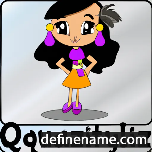 cartoon of the name Quetzaly