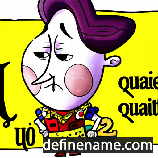 cartoon of the name Qui Ante'