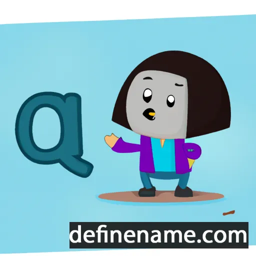 cartoon of the name Quí