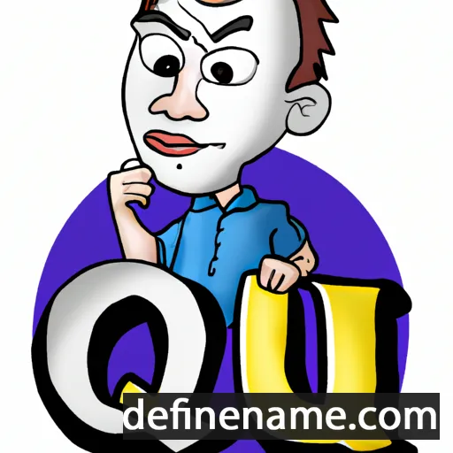 cartoon of the name Qui